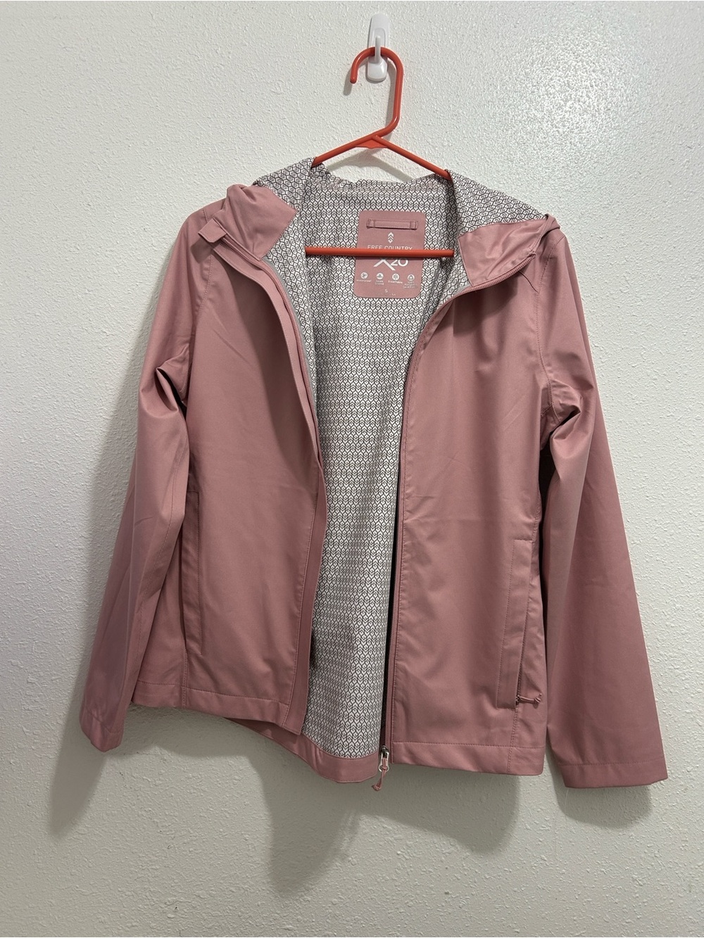 Free Country Rose Pink Lightweight Hooded Utility Jacket